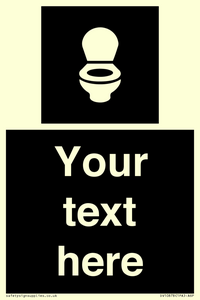 Custom information: black panel wc toilet